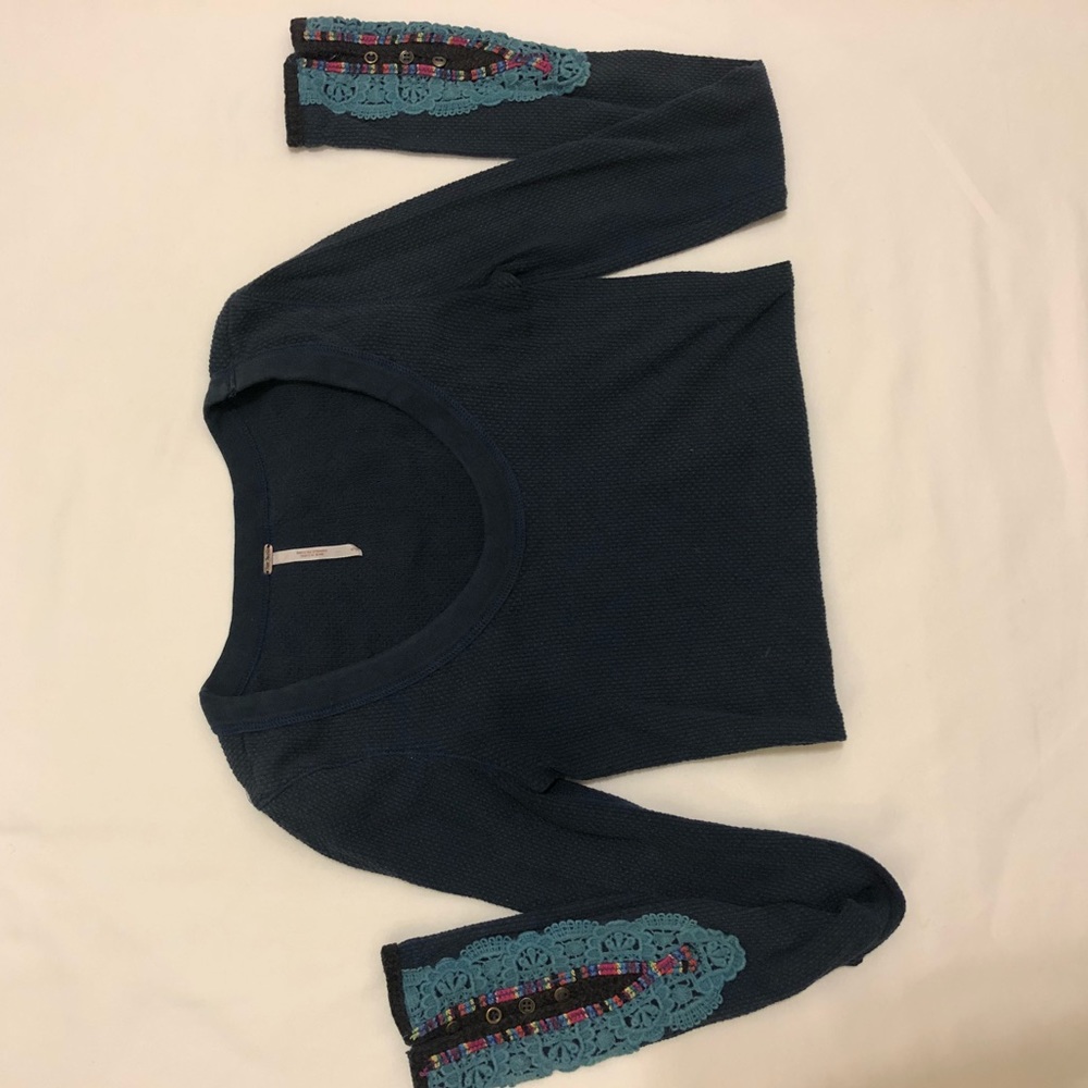 Free people thermal long sleeve shirt small